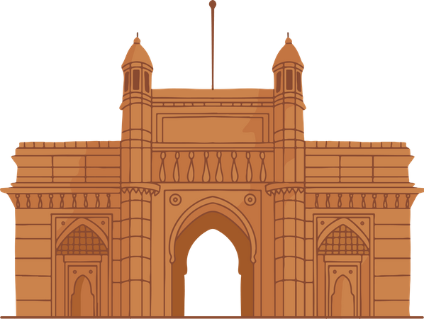 Download Free Gateway Of India Illustration download in PNG ...