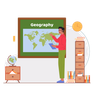 illustration for geography teacher
