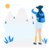 illustration finding way