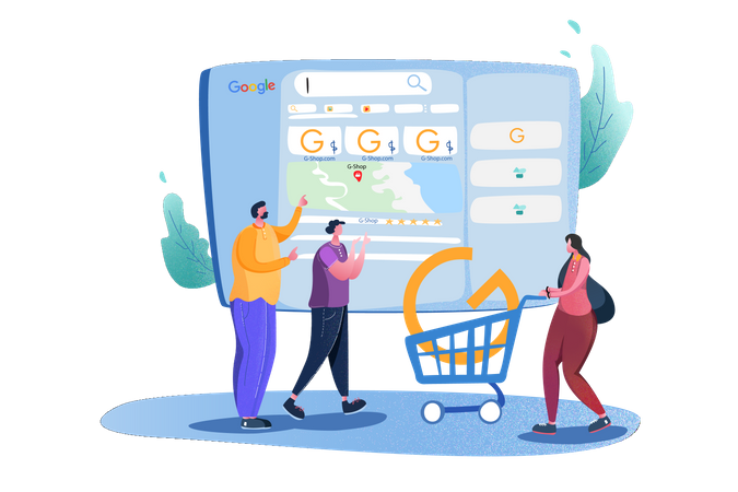 Google Marketing Illustration