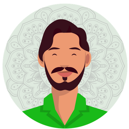 Gujarati male Illustration