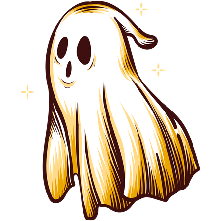 Halloween Ghost Illustration