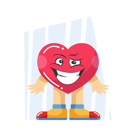 Happy heart Illustration