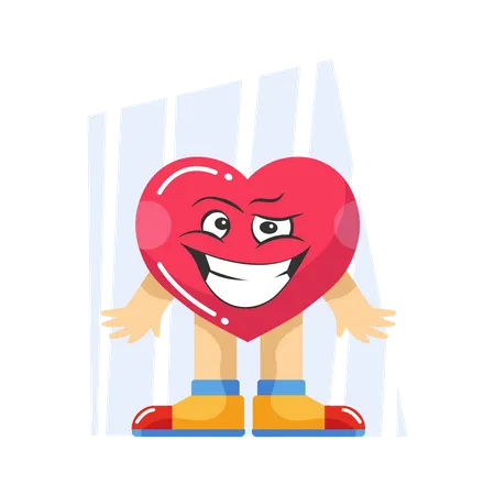 Happy heart Illustration