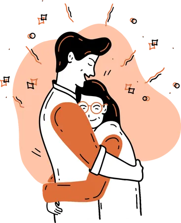 Hug Day Illustration
