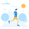 illustration for jog