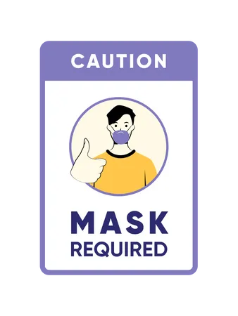 Mask required Illustration