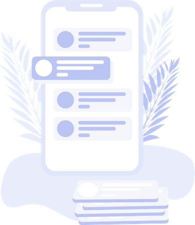 Mobile application Illustration