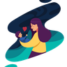 illustration mom