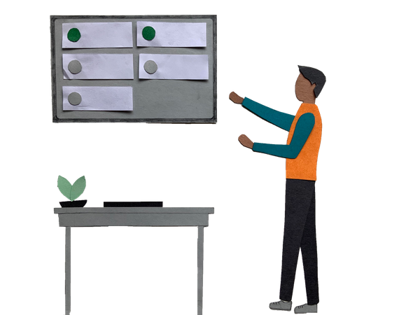 Office working area Illustration
