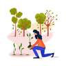 illustration for planting