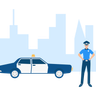 illustration for police officer