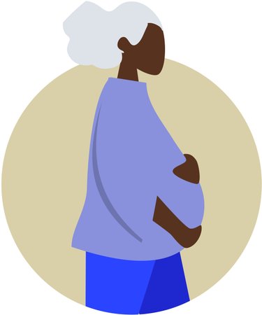 Pregnant lady Illustration