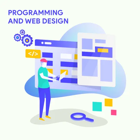 Programming And We Design Illustration