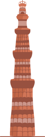 Qutub Minar Illustration