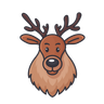 illustration for reindeer