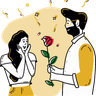 illustrations for rose day