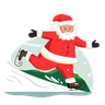 kris kringle illustration svg