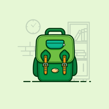 School Bag Illustration
