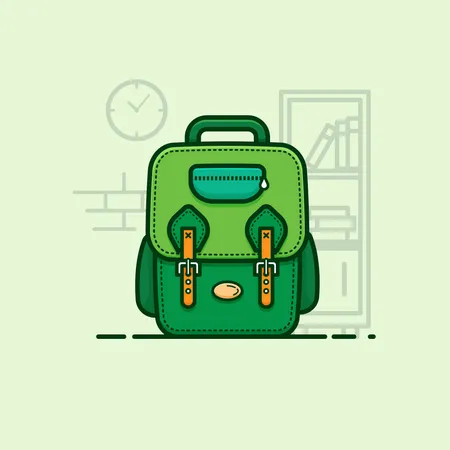School Bag Illustration