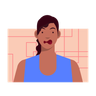 free shocked woman illustrations