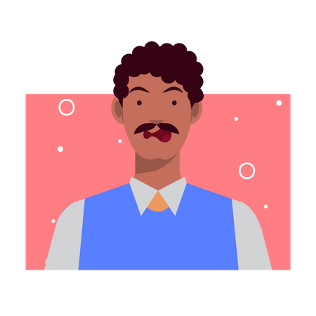Shocked man Illustration