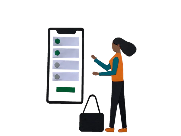 Shopping list Illustration