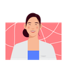 smiling woman illustration free download