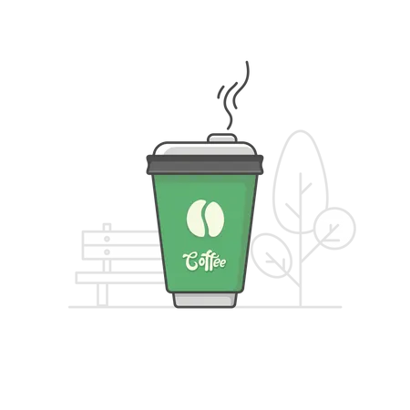 Takeaway coffee Illustration