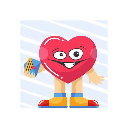 Valentine letter Illustration