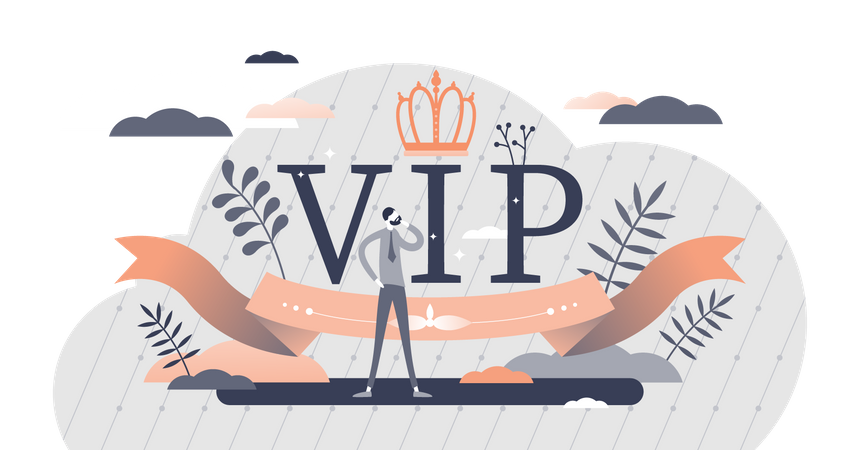 VIP luxury lifestyle Illustration