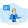 illustration virtual assistant