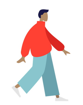Walking man Illustration