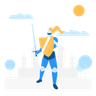 illustration for warrior