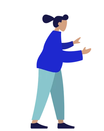 Woman gesture Illustration