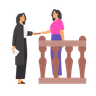 illustration court clerk