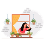 illustrations for looking out