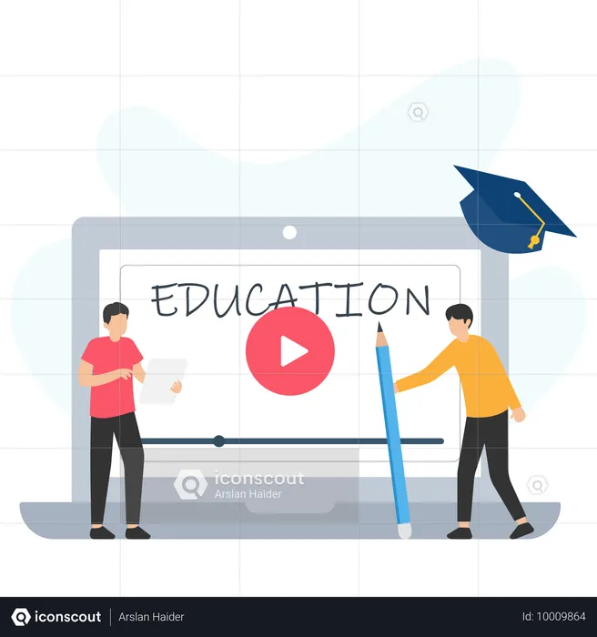 遠隔教育は学生がどこからでも知識にアクセスできるようにします  イラスト