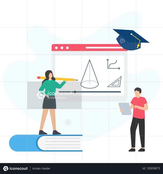 ビデオ学習は学生の知識を増やすのに役立ちます  イラスト