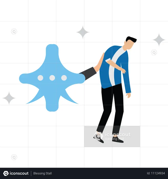 사업 상담을 받는 사업가  일러스트레이션