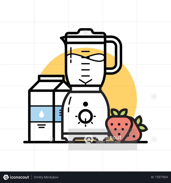 ブレンダー  イラスト
