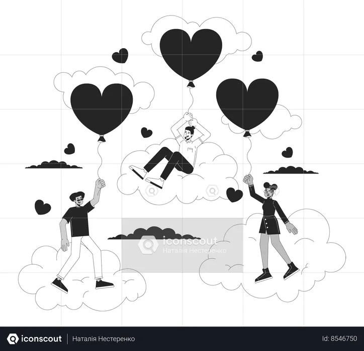 14 february valentines day  Illustration