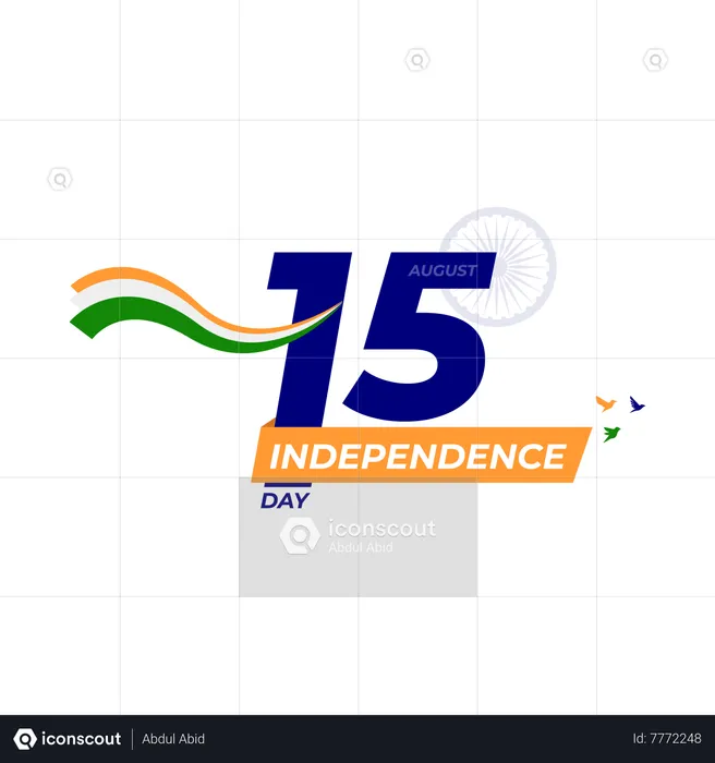 15 August Independence Day Of India  Illustration