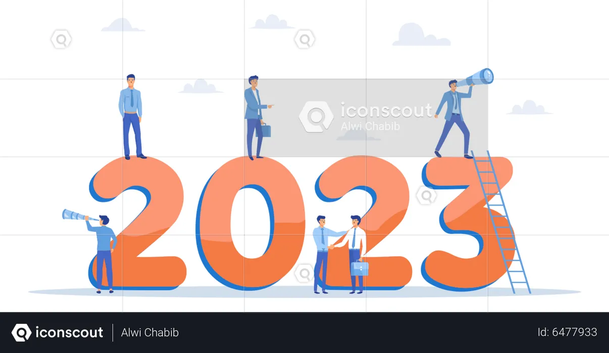 Objetivos comerciales para 2023  Ilustración