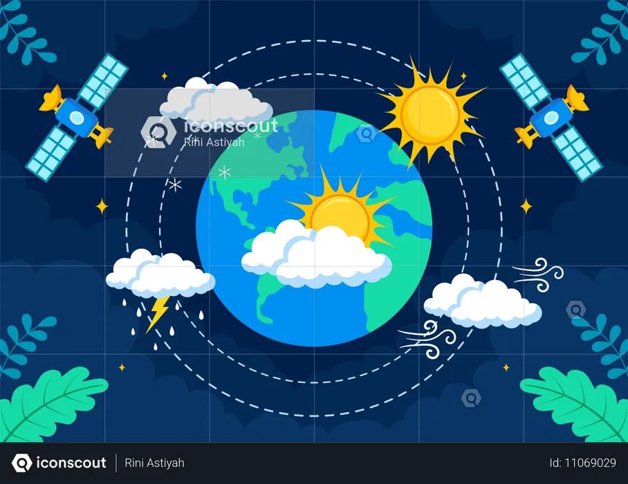 23 de marzo Día meteorológico  Ilustración