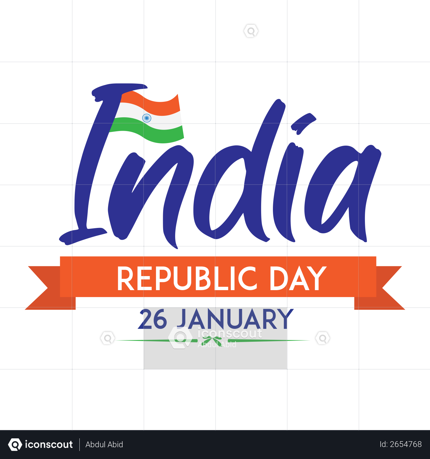 Indian flag happy republic day concept, 26 January Indian happy republic  day background Vector Illustration. 15734867 Vector Art at Vecteezy