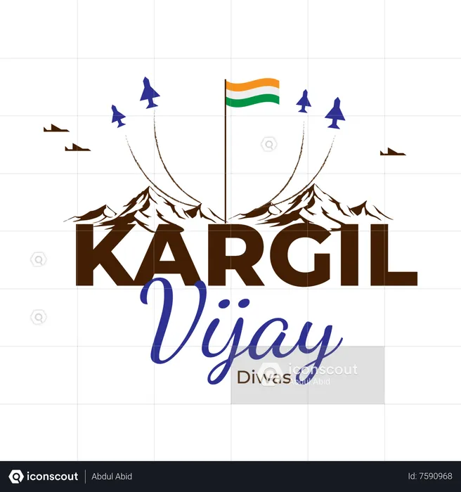 26 July Kargil Vijay Diwas  Illustration