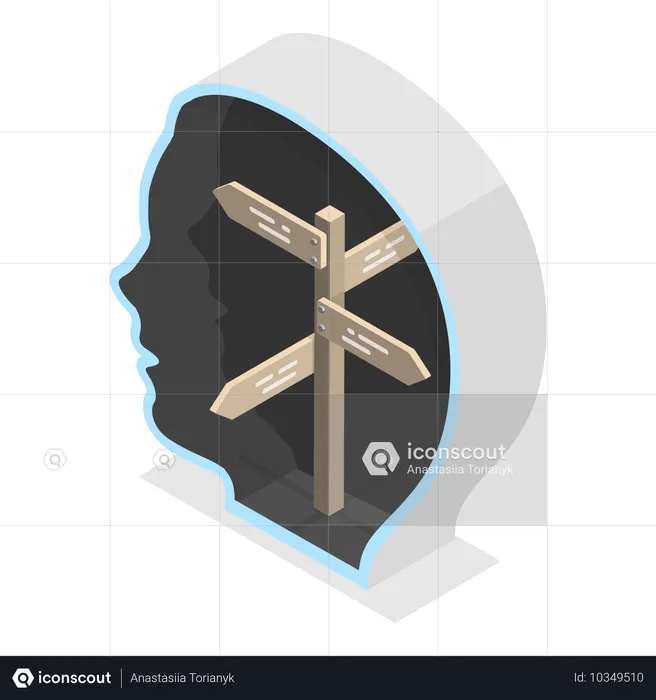 3D Isometric Flat Illustration of Diversity Of Human Minds. Item 2  Illustration