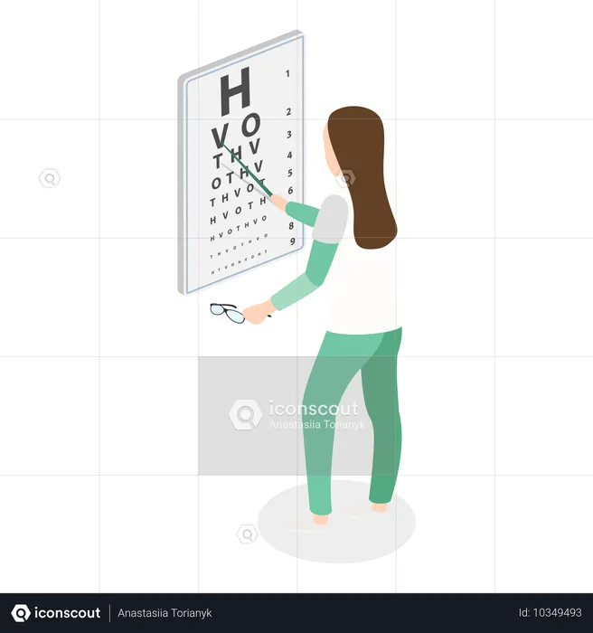 3D Isometric Flat Vector Set of Therapist Characters. Item 4  Illustration