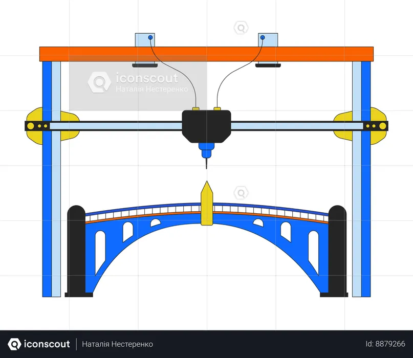 3D printed bridge  Illustration